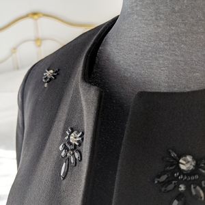 Kasper - beaded black blazer